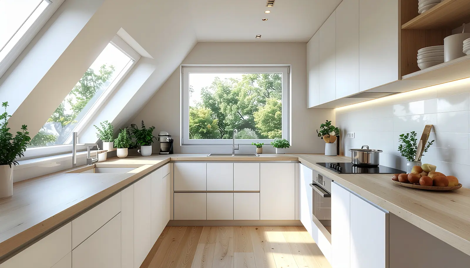 Kompakte Haushaltsgeräte im Alltag einer kleinen Küche