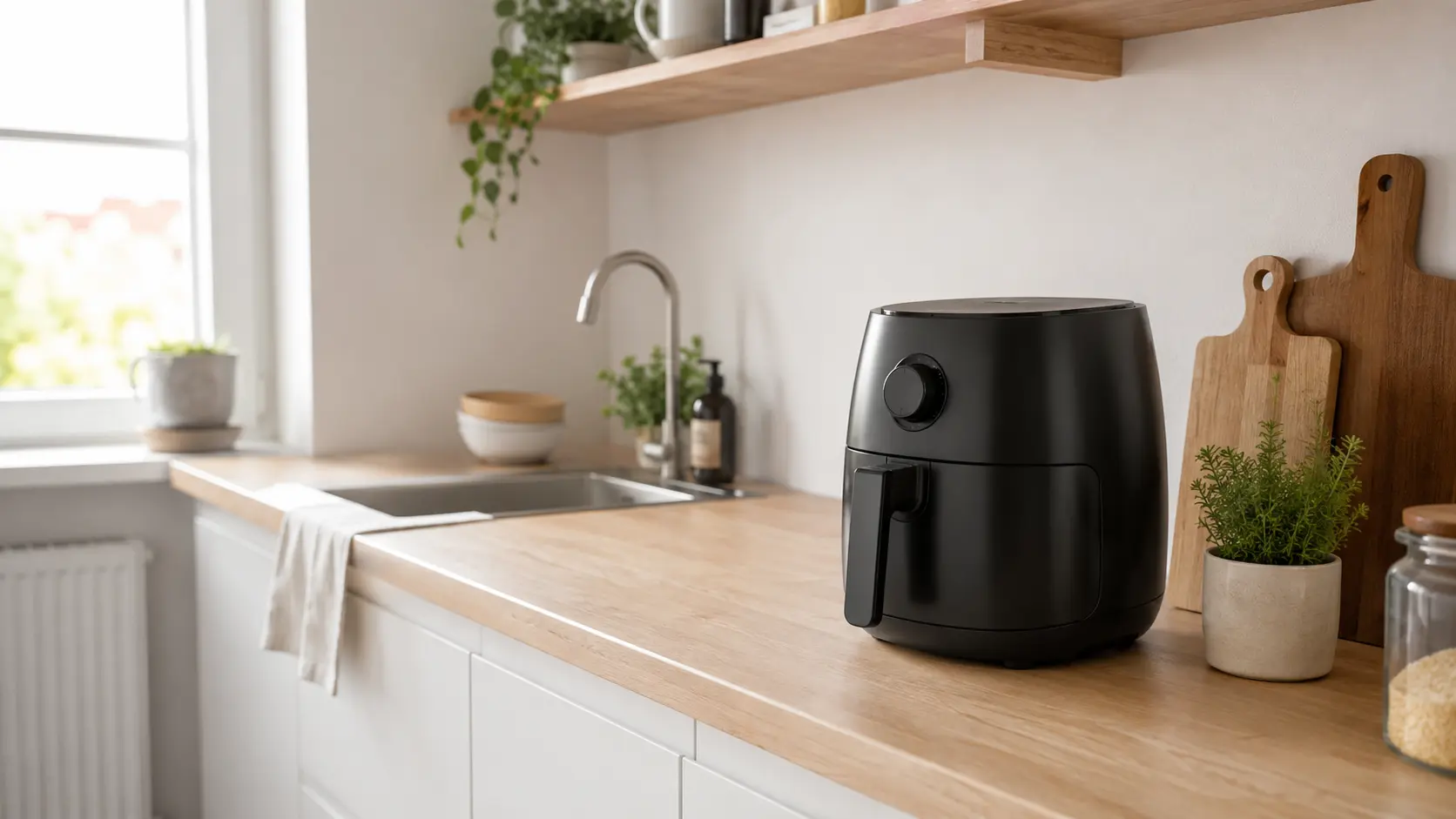 Midea Mini-Heißluftfritteuse mit 2 Litern für kleine Küchen